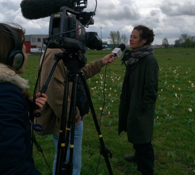 Reportage PopUpTV Schiedam Winnie Teschmacher Birthe Leemeijer Ewoud van Rijn kunst